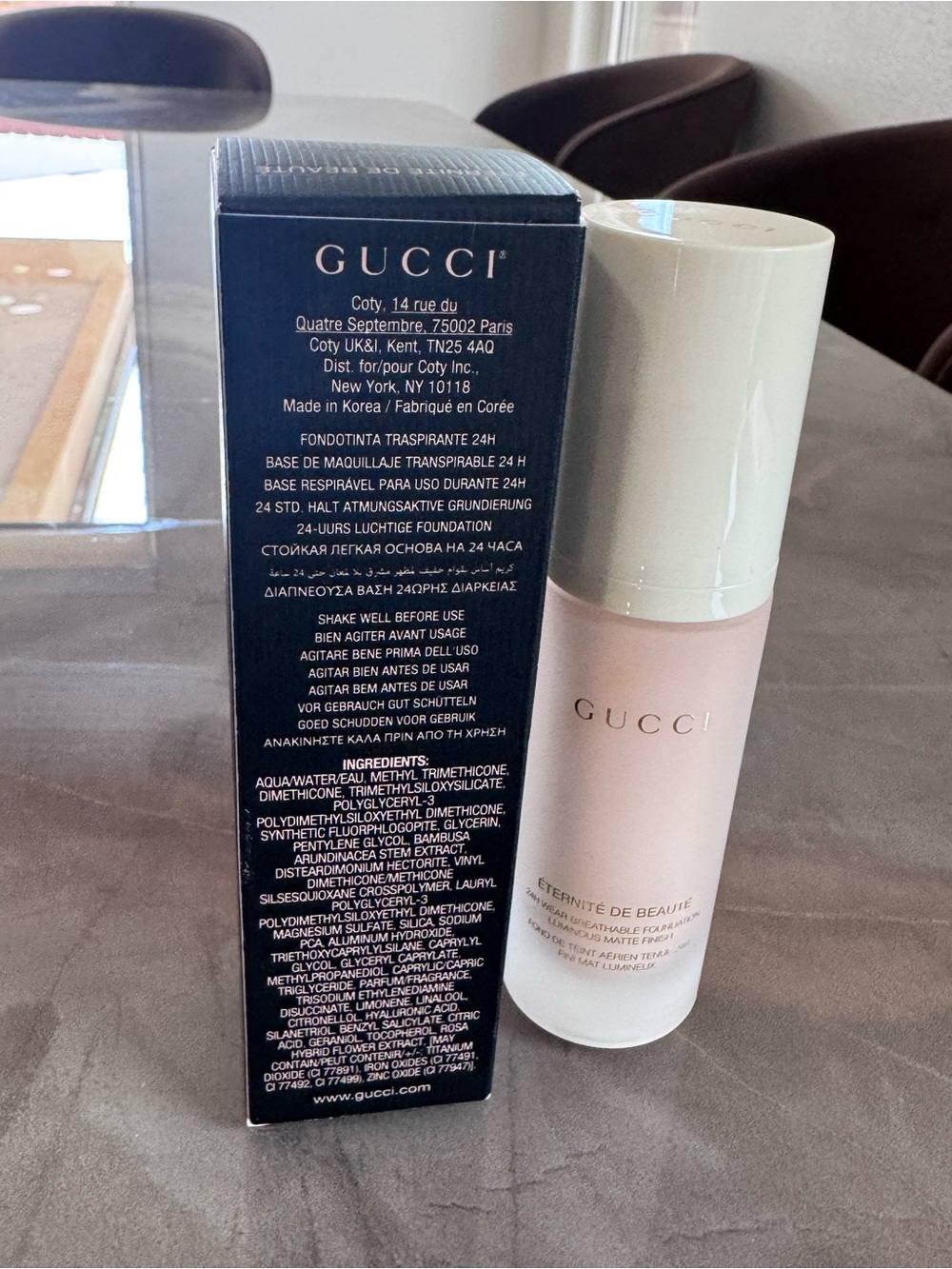 Gucci Éternité de Beauté 24-Hour Full Coverage Luminous Matte Foundation 112C - Picture 5 of 6